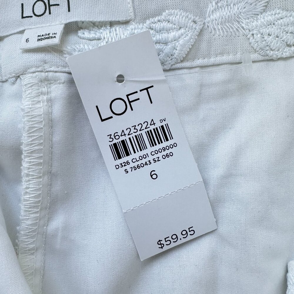 LOFT "Riviera" Shorts with Floral Embroidery - Picture 6 of 10